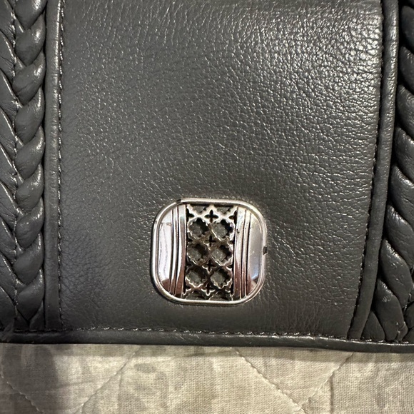 Brighton Full Sized Gray Leather Wallet - Picture 2 of 6